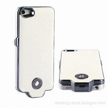 Rechargeable Battery Cases for iPhone 5 with 2,500mAh Capacity, 5V, 800mA Input